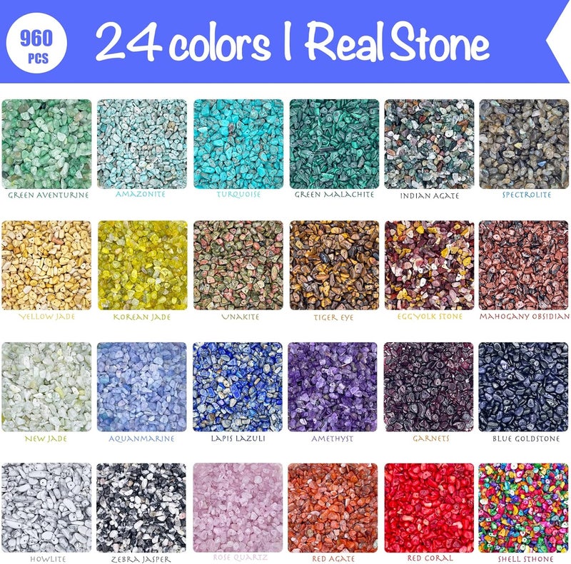 ygorios Jewelry Making Kit for Adults - 1760 PC Crystal Beads, 800 PC Jewelry Findings, DIY Bracelet, Earring - Image 3